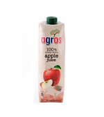 AGROS APPLE JUICE 100% 1 LIT