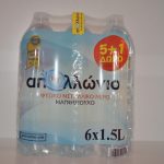 WATER 6 PACK 1.5 LIT