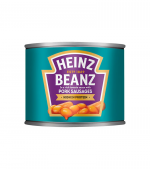 HEINZ BEANS & PORK SAUSAGES 415 GR