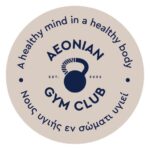 Aeonian Gym - Dry Fit  Beige Sticker - 8cm